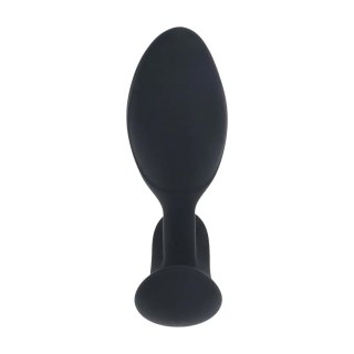 Remote Control Vibrating Liquid Silicone Anal Plug - Black Levelz
