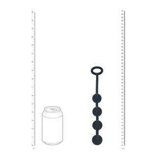 Round Silicone Anal Balls - S - 20mm - Black Levelz
