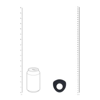 Sealed Liquid Silicone Vibrating Cockring - Black Levelz