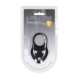 Silicone Training Cockring - L - Black Levelz