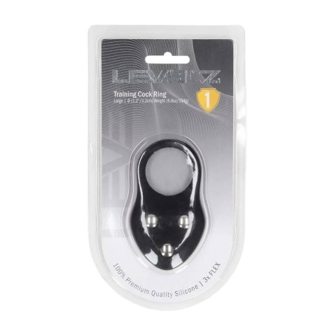 Silicone Training Cockring - L - Black Levelz