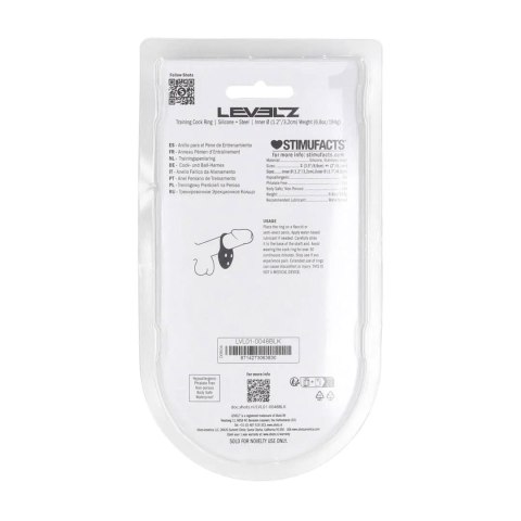 Silicone Training Cockring - L - Black Levelz