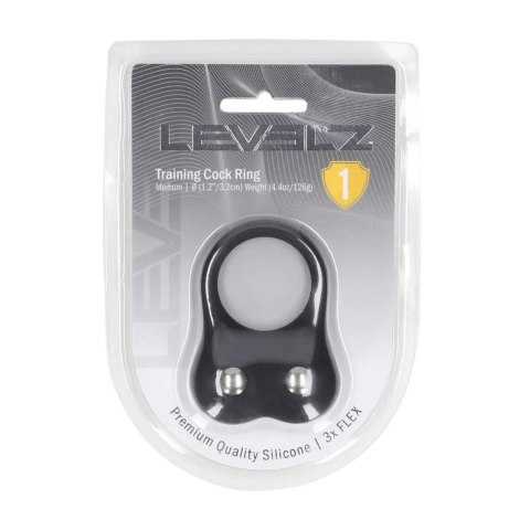 Silicone Training Cockring - M - Black Levelz
