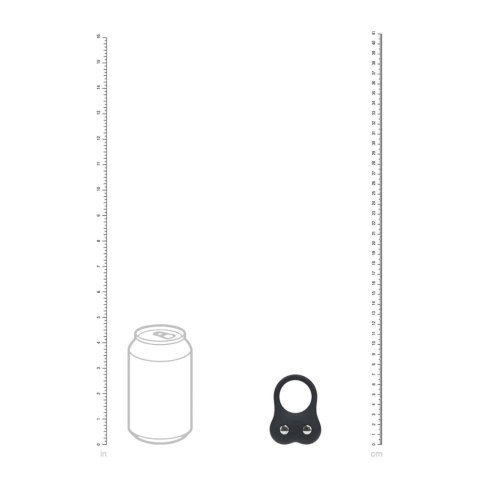 Silicone Training Cockring - M - Black Levelz