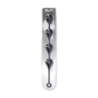 Silicone Waterdrop Anal Balls - XXL - 60mm - Black Levelz