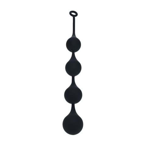 Silicone Waterdrop Anal Balls - XXL - 60mm - Black Levelz