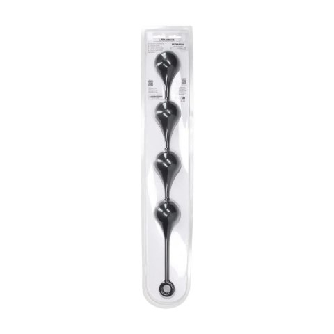 Silicone Waterdrop Anal Balls - XXL - 60mm - Black Levelz