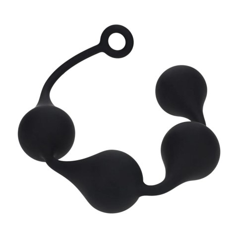 Silicone Waterdrop Anal Balls - XXL - 60mm - Black Levelz
