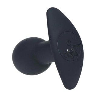 Single Bulb Vibrating Silicone Anal Plug - Black Levelz