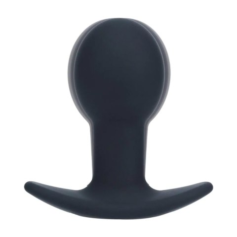 Single Bulb Vibrating Silicone Anal Plug - Black Levelz