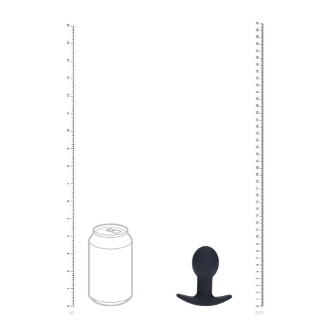 Single Bulb Vibrating Silicone Anal Plug - Black Levelz