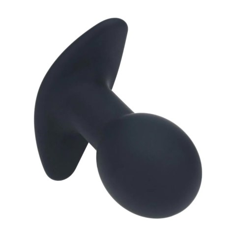 Single Bulb Vibrating Silicone Anal Plug - Black Levelz