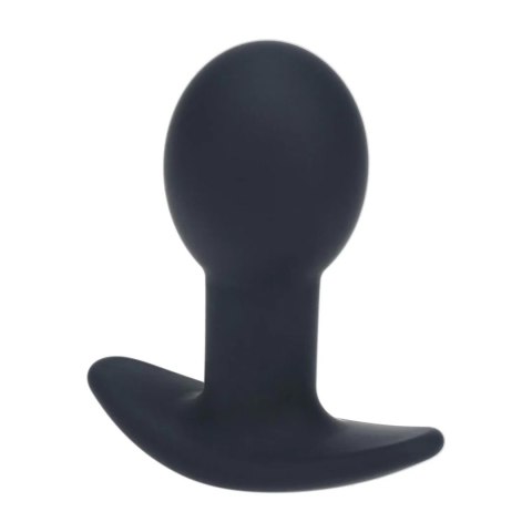 Single Bulb Vibrating Silicone Anal Plug - Black Levelz