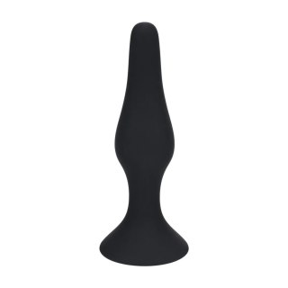 Slim Silicone Anal Plug - L - Black Levelz