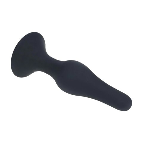 Slim Silicone Anal Plug - L - Black Levelz