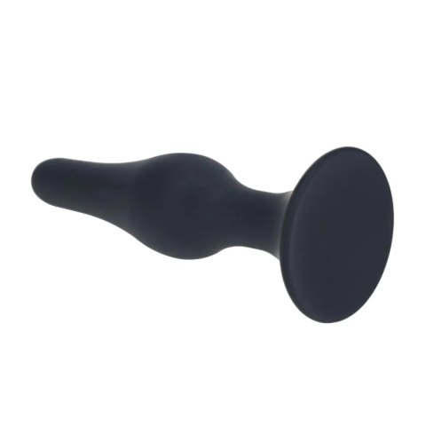 Slim Silicone Anal Plug - L - Black Levelz