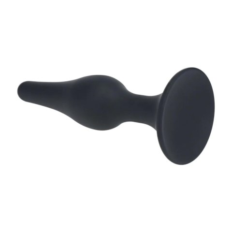 Slim Silicone Anal Plug - XL - Black Levelz