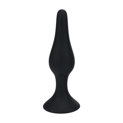 Slim Silicone Anal Plug - XL - Black Levelz