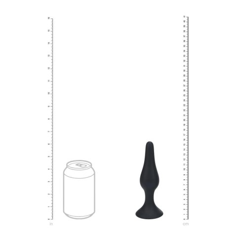 Slim Silicone Anal Plug - XL - Black Levelz
