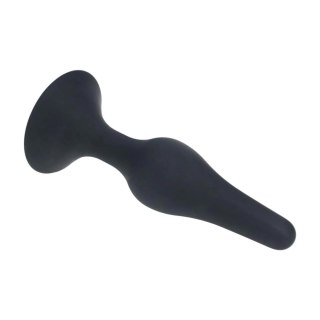 Slim Silicone Anal Plug - M - Black Levelz