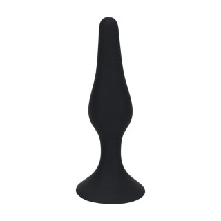 Slim Silicone Anal Plug - M - Black Levelz