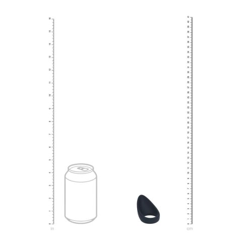 Teardrop Silicone Cockring - Black Levelz