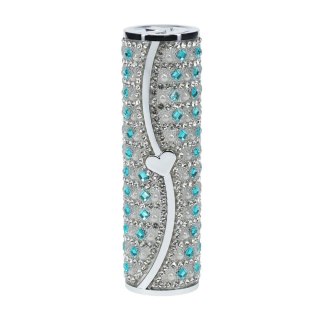 Tiffany - Lipstick Vibrator with 4 Attachments - Blue Loveline