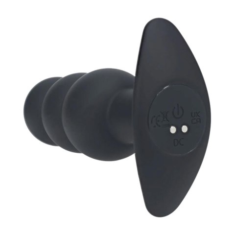 Tri Bulb Vibrating Silicone Anal Plug - Black Levelz