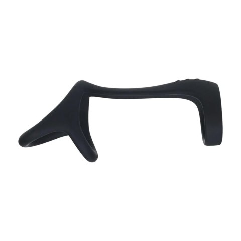 Tri O Silicone Shaft Cock and Ball Ring - Black Levelz