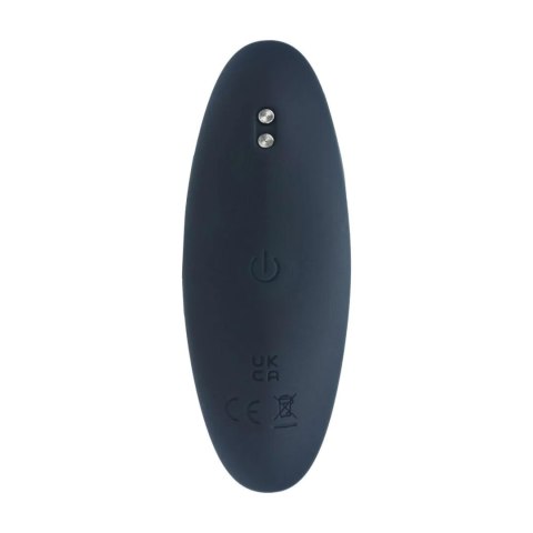 Vibrating Silicone Prostate Stimulator Anal Plug - M - Black Levelz