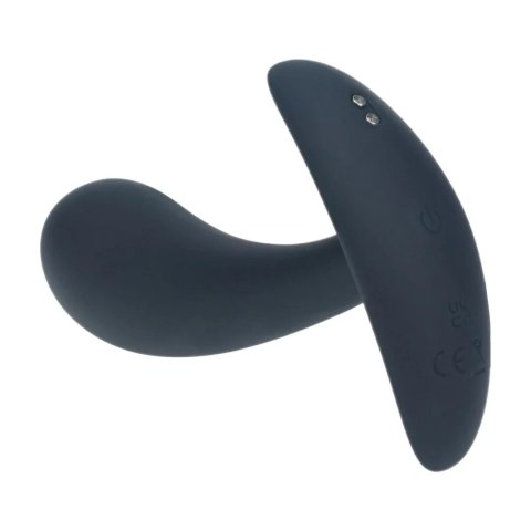 Vibrating Silicone Prostate Stimulator Anal Plug - M - Black Levelz