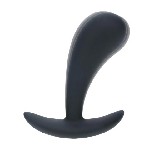 Vibrating Silicone Prostate Stimulator Anal Plug - M - Black Levelz