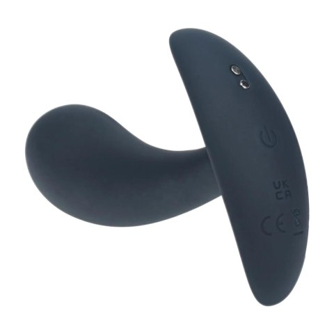 Vibrating Silicone Prostate Stimulator Anal Plug - S - Black Levelz