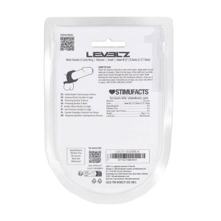 Wide Double O Silicone Cockring - S - Black Levelz