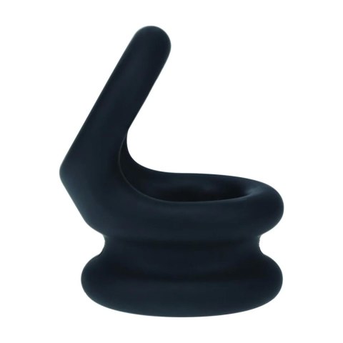 Wide Double O Silicone Cockring - S - Black Levelz
