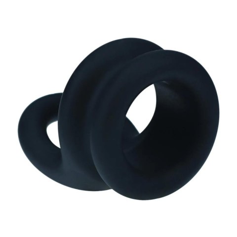 Wide Double O Silicone Cockring - S - Black Levelz