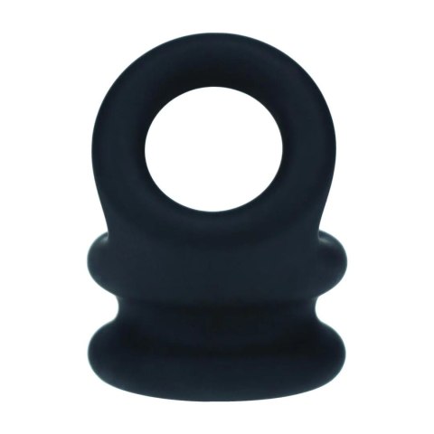 Wide Double O Silicone Cockring - S - Black Levelz