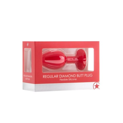 Diamond Butt Plug - Regular red Ouch!
