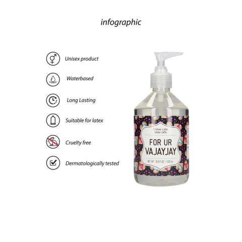 For Ur Vajayjay - Waterbased Lubricant - 500 ml S-Line