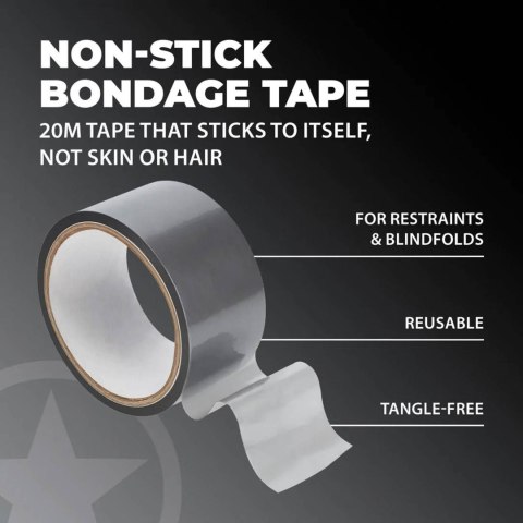 PVC Non-Stick Tape - 20 m - Silver Ouch!