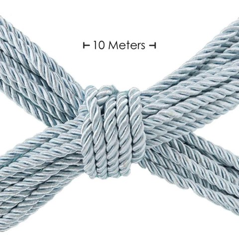 Polyester Bondage Rope - 32.8 ft / 10 m - Powder Blue Ouch!