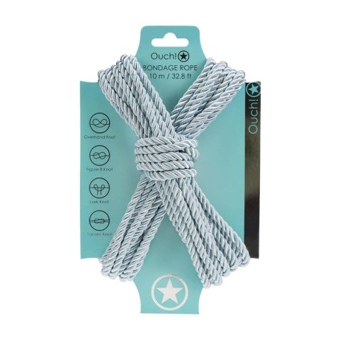 Polyester Bondage Rope - 32.8 ft / 10 m - Powder Blue Ouch!