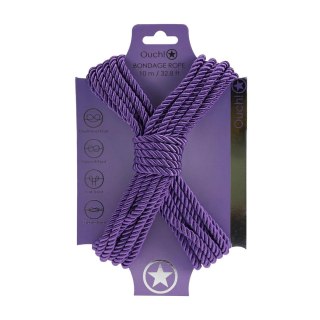 Polyester Bondage Rope - 32.8 ft / 10 m - Purple Ouch!