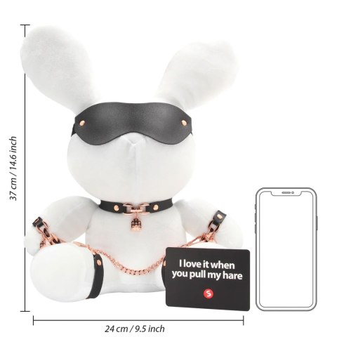 Rabbit Bondage - Velvet - Large - White S-Line