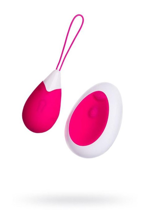 A-TOYS, Vibrating egg with remote control, silicone, pink and white, 12 cm A-Toys