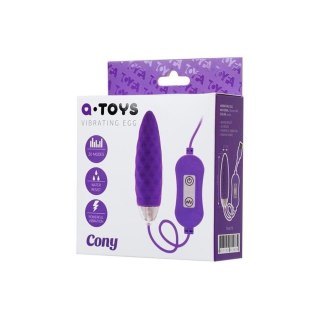 A-TOYS, Vibro egg 'Cony', with control panel, silicone, violet A-Toys