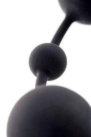 Anal beads Toyfa A-toys Coron, with balls, silicone, black, 35,9 cm A-Toys