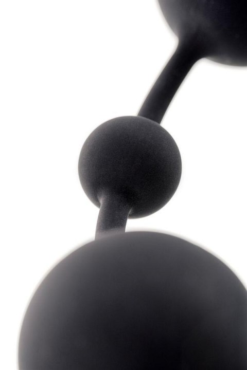 Anal beads Toyfa A-toys Coron, with balls, silicone, black, 35,9 cm A-Toys
