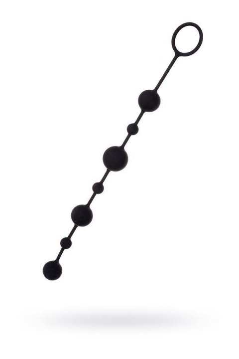 Anal beads Toyfa A-toys Coron, with balls, silicone, black, 35,9 cm A-Toys