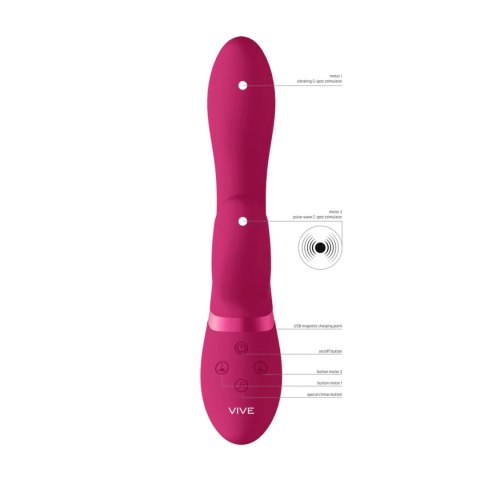 Kyra - Pulse Clitoral Rabbit - Pink Vive